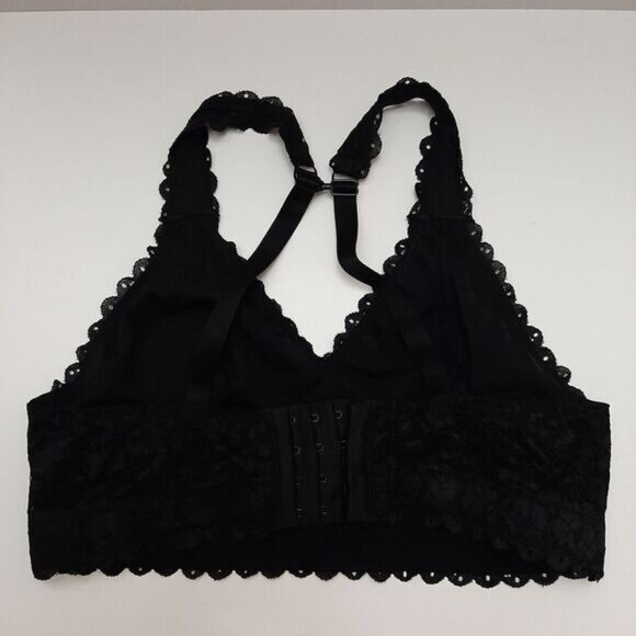 PARFAIT Adriana Black Lace Non-Wired Bralette Longline Bra Sz 36DD - Picture 11 of 16
